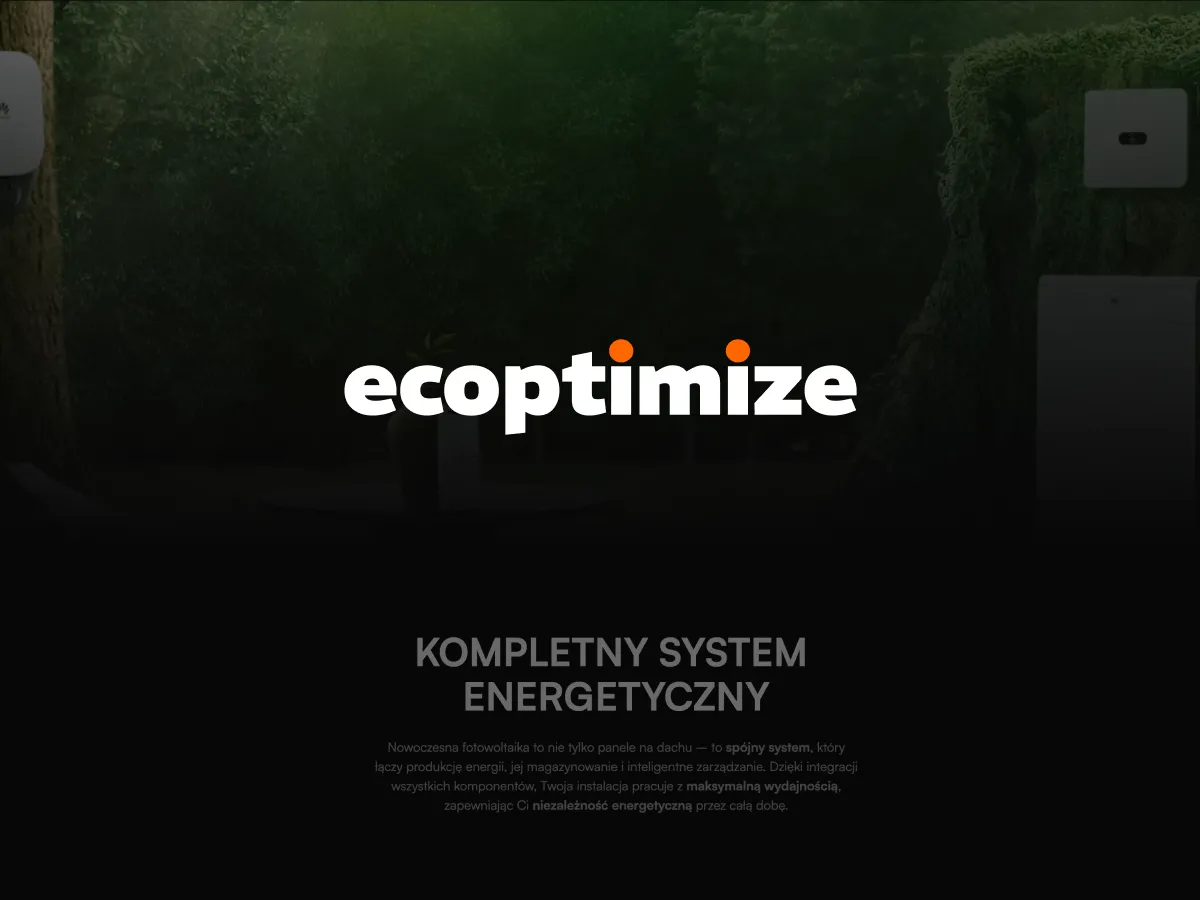 Ecoptimize — landing page